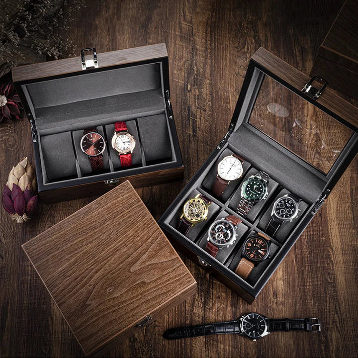 Boîte à montre homme en bois avec rangements VanyVenza