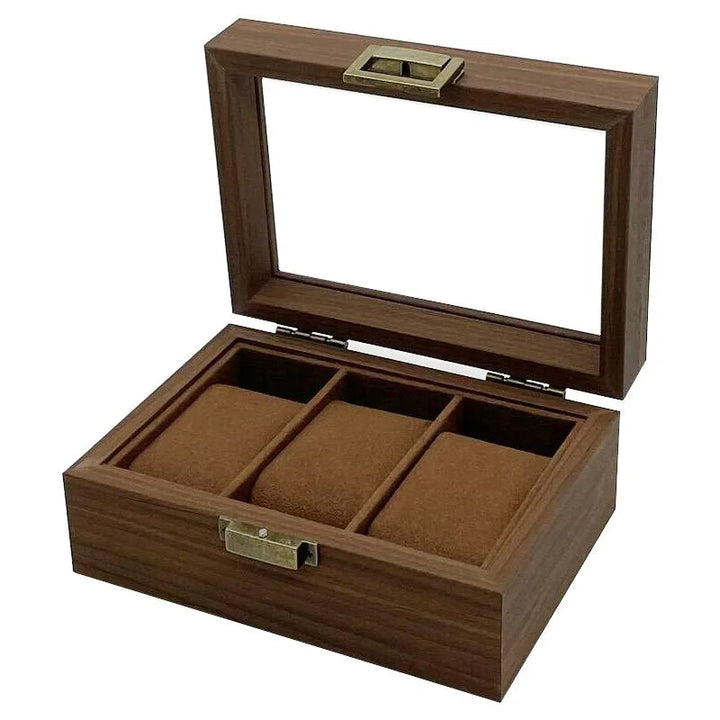 Boîte à montre en bois 3 emplacements VanyVenza