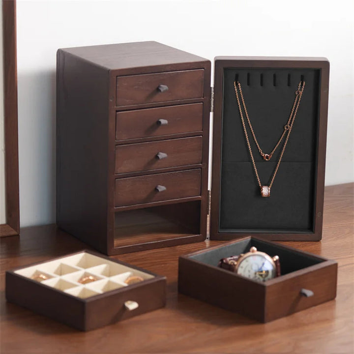 Boîte à bijoux bois avec tiroirs VanyVenza