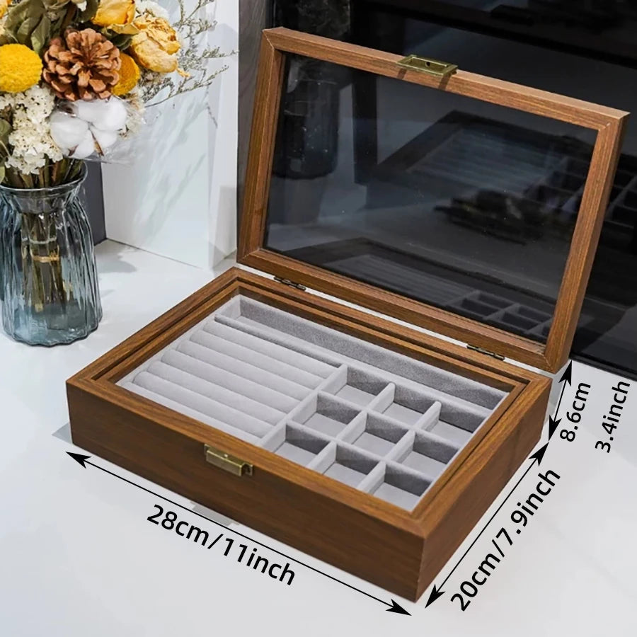 Boîte à bijoux en bois avec plateau amovible VanyVenza