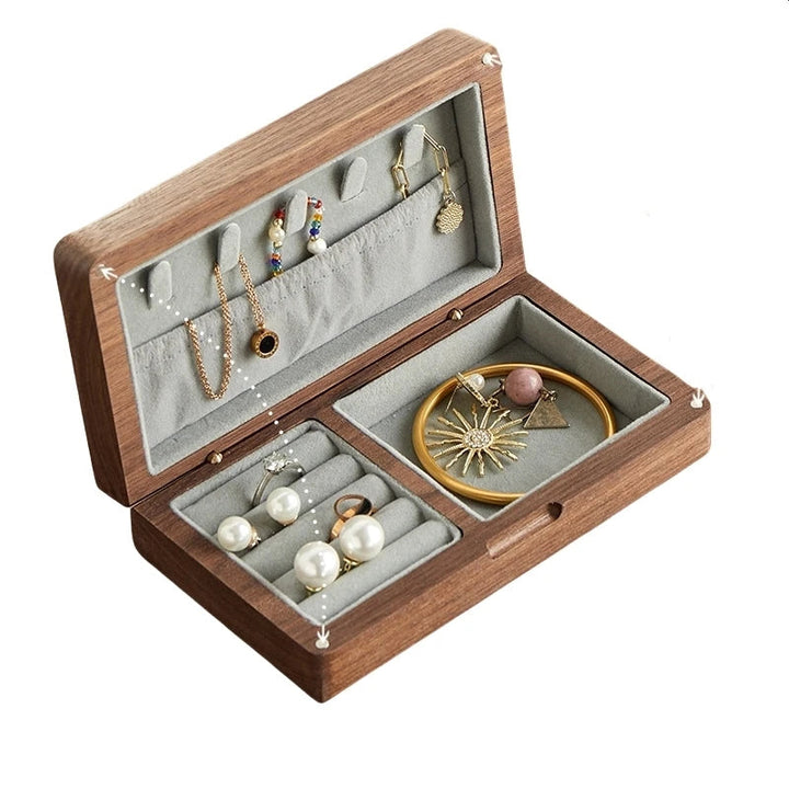 Boîte à bijoux de voyage en bois VanyVenza