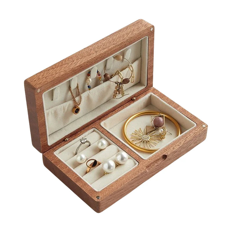 Boîte à bijoux de voyage en bois VanyVenza