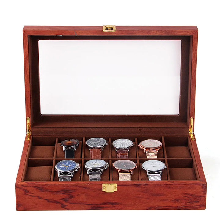 Grande boîte à montres en bois 12 emplacements VanyVenza