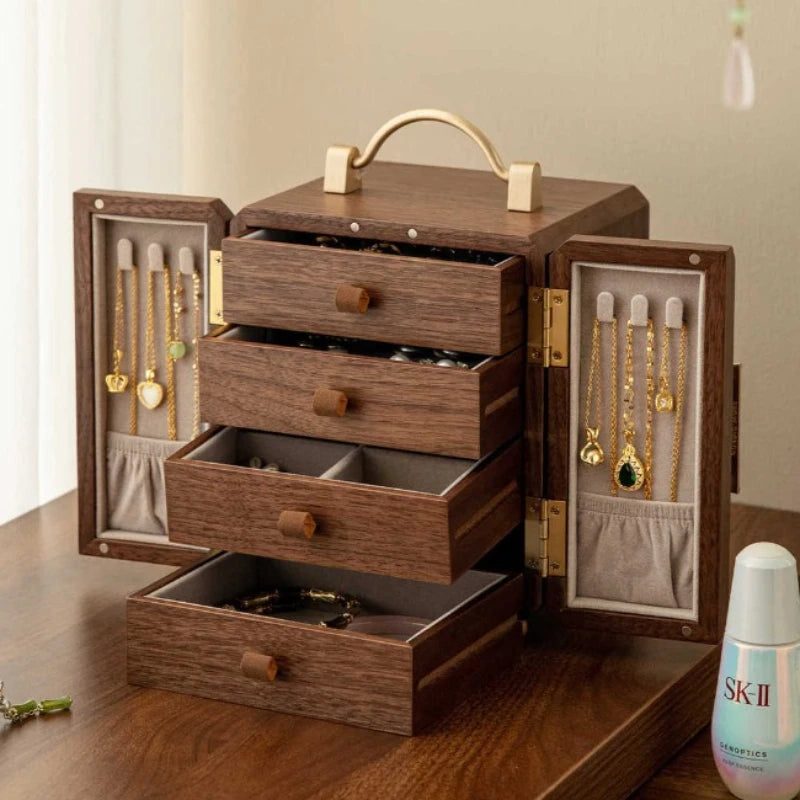 Coffret à bijoux en bois rétro VanyVenza
