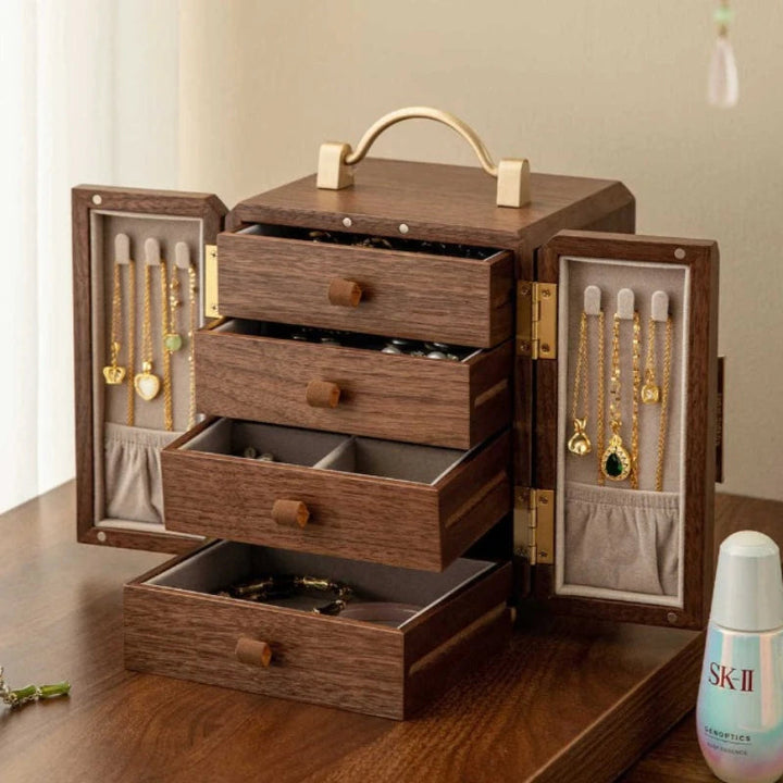 Coffret à bijoux en bois rétro VanyVenza