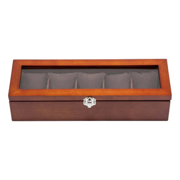 Boîte à montre en bois 5 emplacements VanyVenza