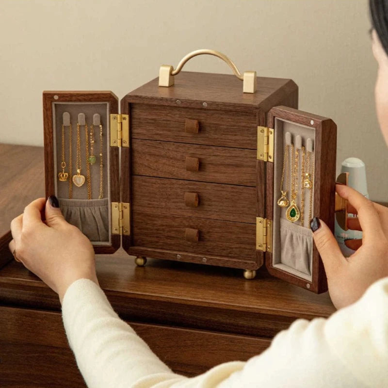 Coffret à bijoux en bois rétro VanyVenza