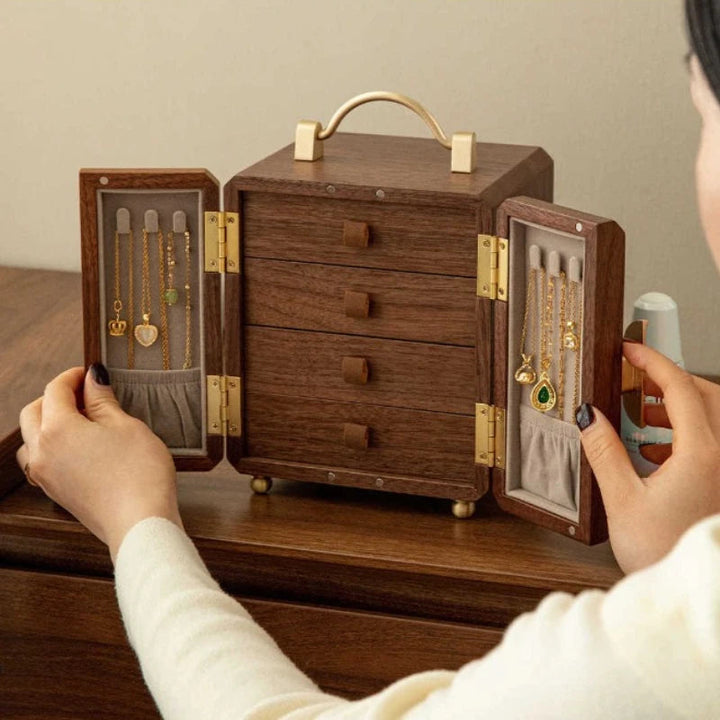 Coffret à bijoux en bois rétro VanyVenza