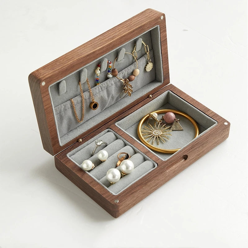 Boîte à bijoux de voyage en bois VanyVenza