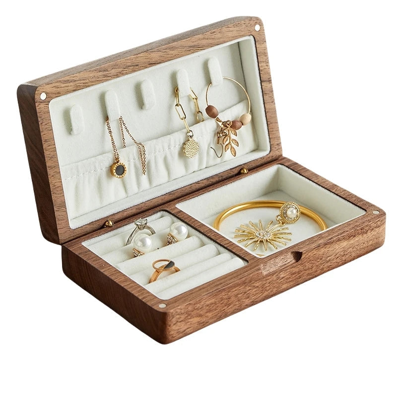Boîte à bijoux de voyage en bois VanyVenza