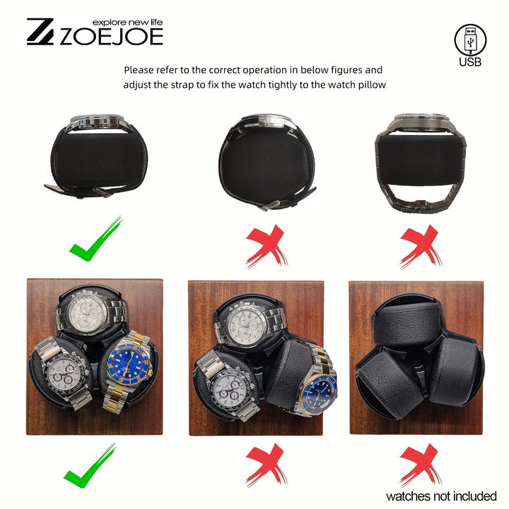 Remontoir pour montres automatiques en bois VanyVenza