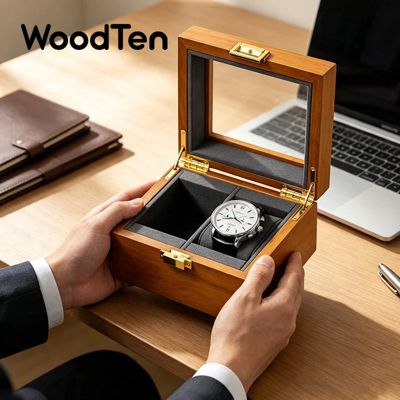 Boîte à montre en bois pour 2 montres VanyVenza